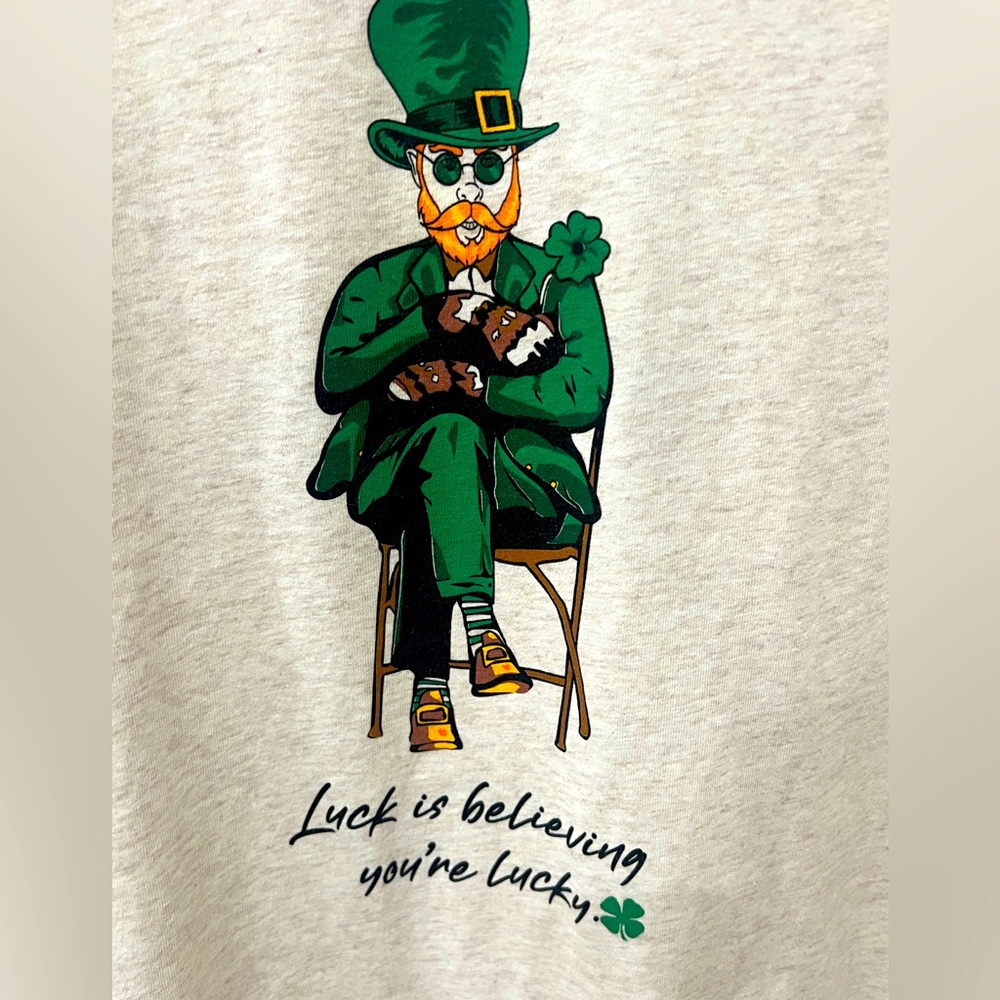 Unisex tee shirt - Irish Leperchaun by Denim & Flower Graphic St Patrick’s day